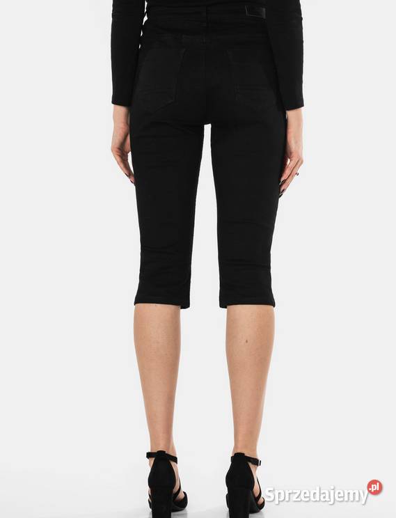 PIECES CZARNE SPODNIE RYBACZKI 34 JEANS JEANSOWE Rozmiar 34(XS) wielkopolskie sprzedam