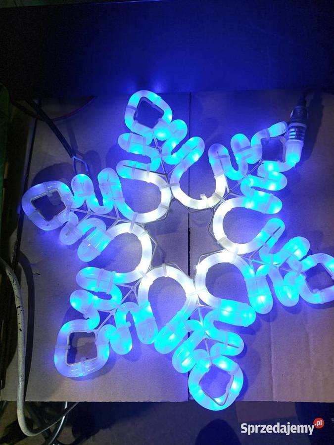 Śnieżka neon 35 ozdoba świąteczna LED Zielona Góra
