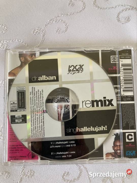 Płyta CD 1 Dr Alban Sing Hallelujah Remix Czerwionka-Leszczyny
