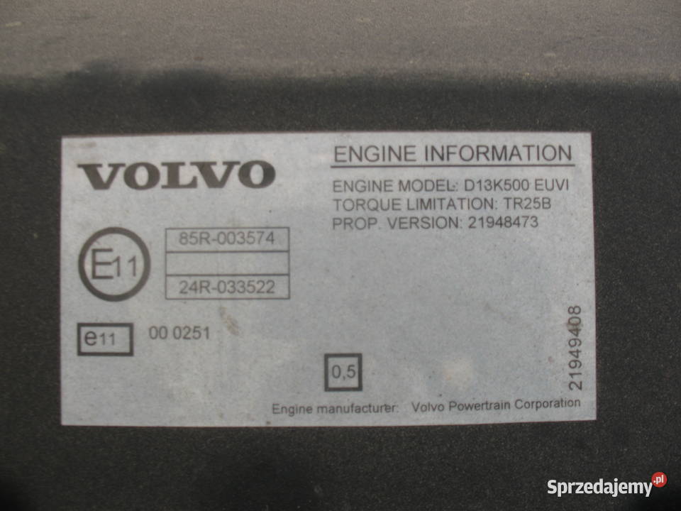 Silnik volvo fh4 d13k Myszyniec