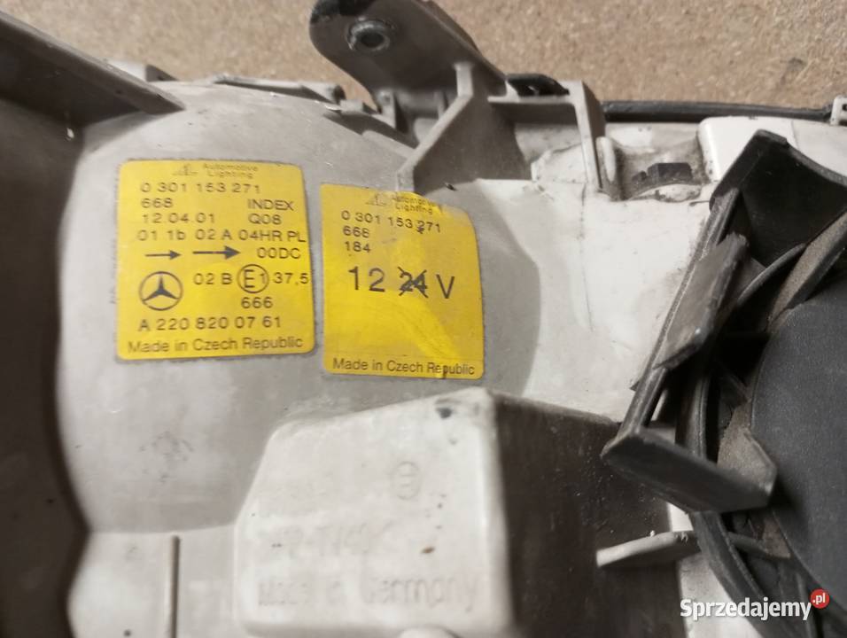 MERCEDES SKL W220 XSE REFLEKTOR lewa lampa Części montażowe małopolskie Tarnów
