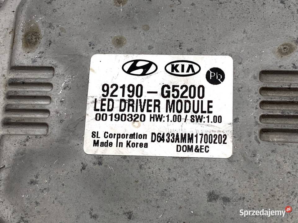 PRZETWORNICA XENON KIA NIRO 92190G5200 MODUŁ podkarpackie