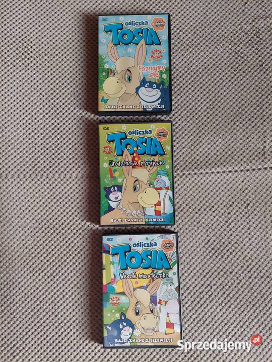 pakiet filmów DVD Ośliczka Tosia 3 części Kraków