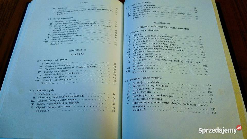 Wykłady rachunku różniczkowego i całkowego 1 twarda Gdańsk