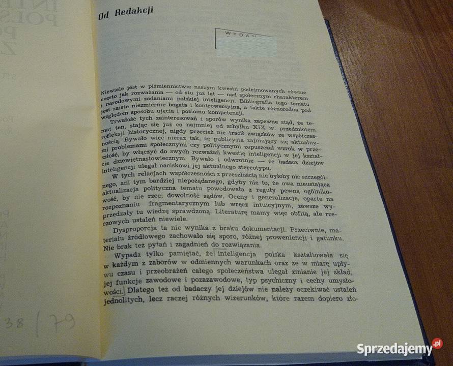 Inteligencja polska pod zaborami studia Ryszarda Gdańsk sprzedam