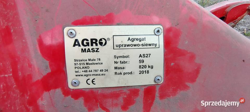 Agregat uprawowy bierny 270m agro masz wał Agregaty Turobin
