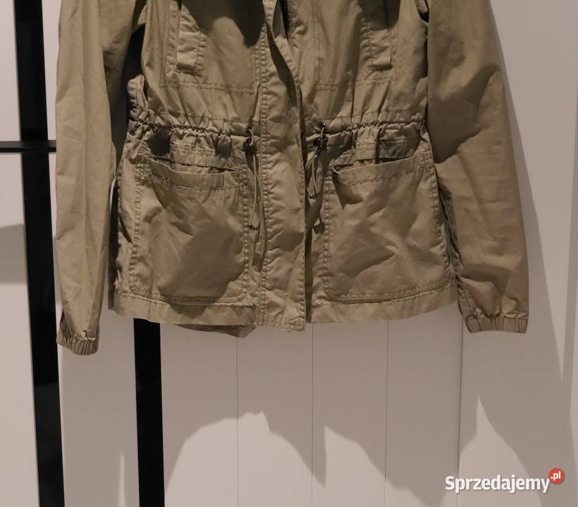 Guess świetna kurtka parka khaki 34 XS zielony Wrocław