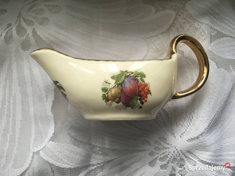 Sosjerka kremowo złota vintage anglia Kraków