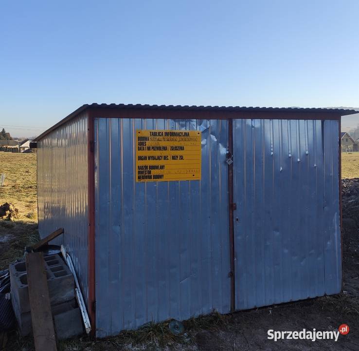 GARAŻ BLASZANY 3x5m Blaszak na auto budowę małopolskie Nowy Sącz