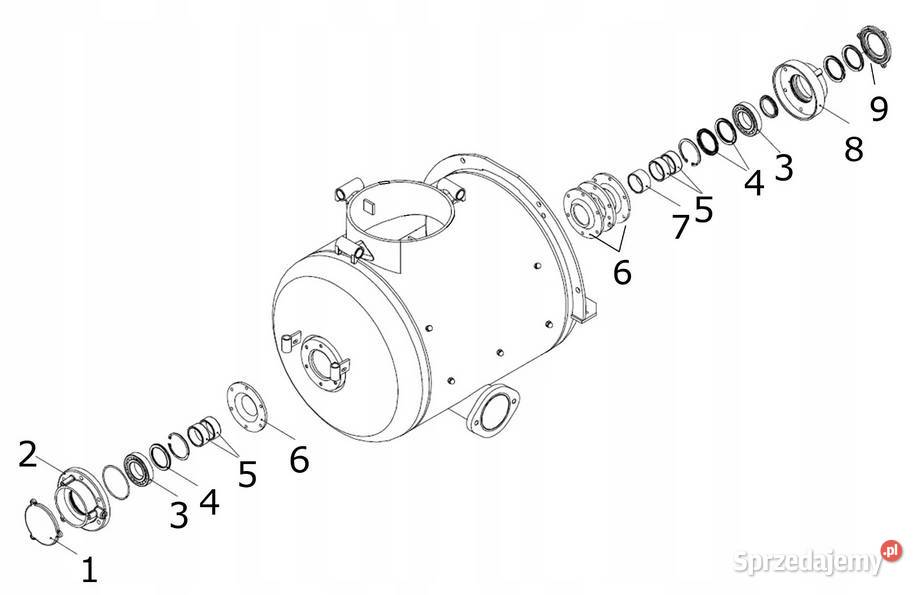 Zestaw naprawczy wału Putzmeister M740 Brinkmann Kraków