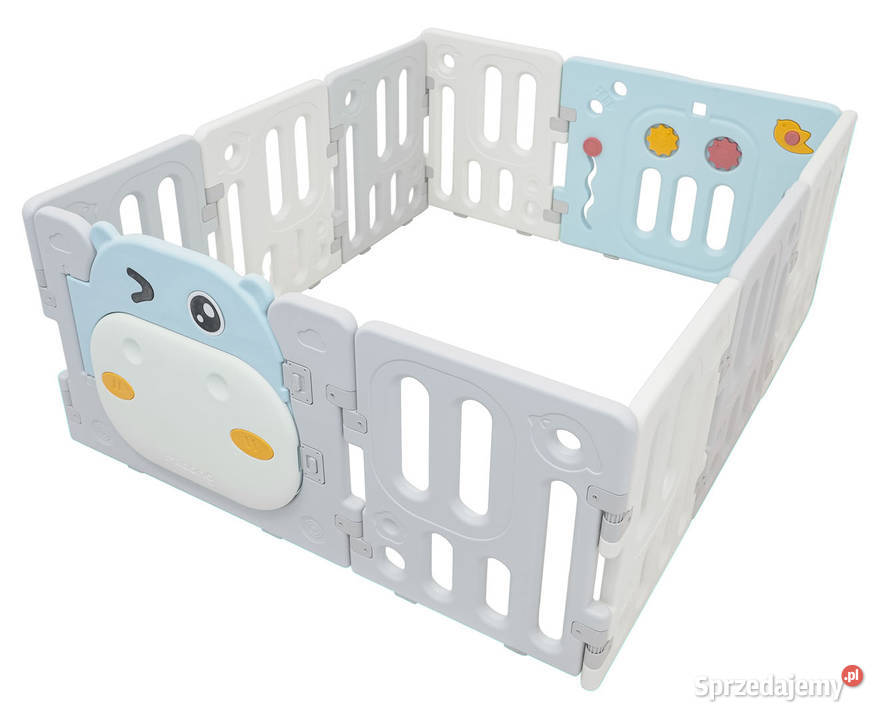 Płotek kojec modułowy Hipcio niebieski 10 paneli mazowieckie Warszawa