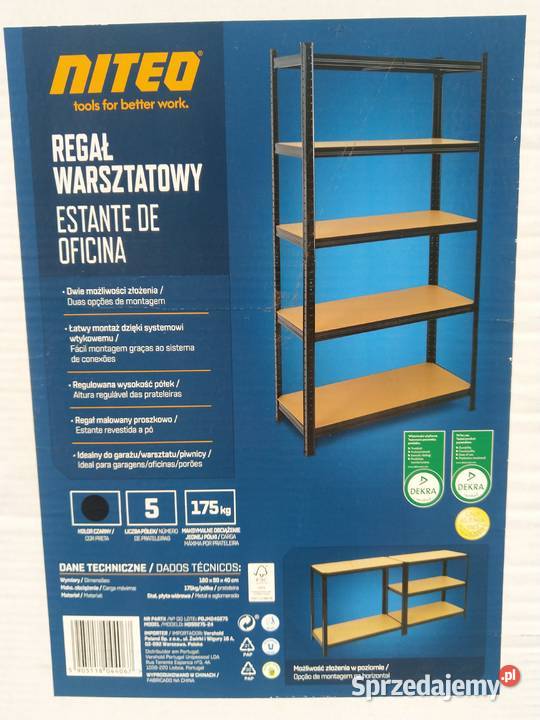 NAJTANIEJ Regał Warsztatowy Półki Na Stelażu Zabrze sprzedam