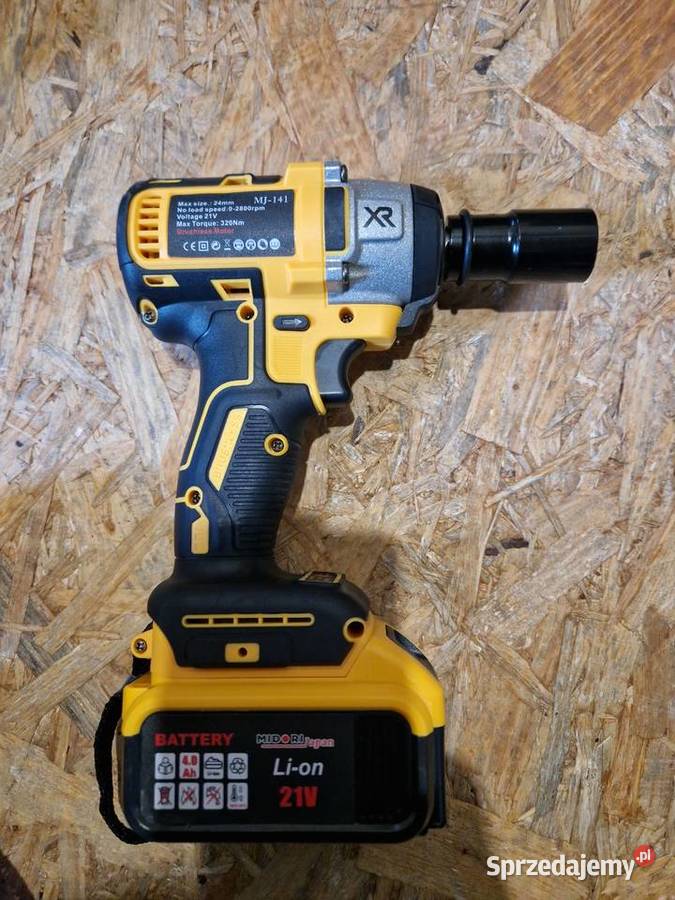 KLUCZ UDAROWY AKUMULATOROWY DO KÓŁ ZESTAW 2xAKU wielkopolskie Głogowa