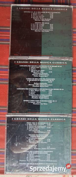 I Grandi Della Musica Classica Mendelssohn 3CD 3 i więcej Kraków sprzedam