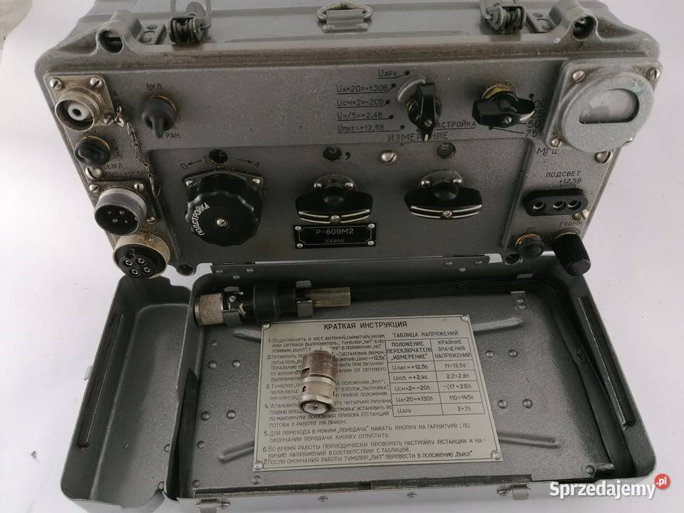 Radiostacja wojskowa lotnicza R809M2 UKF sprzedam
