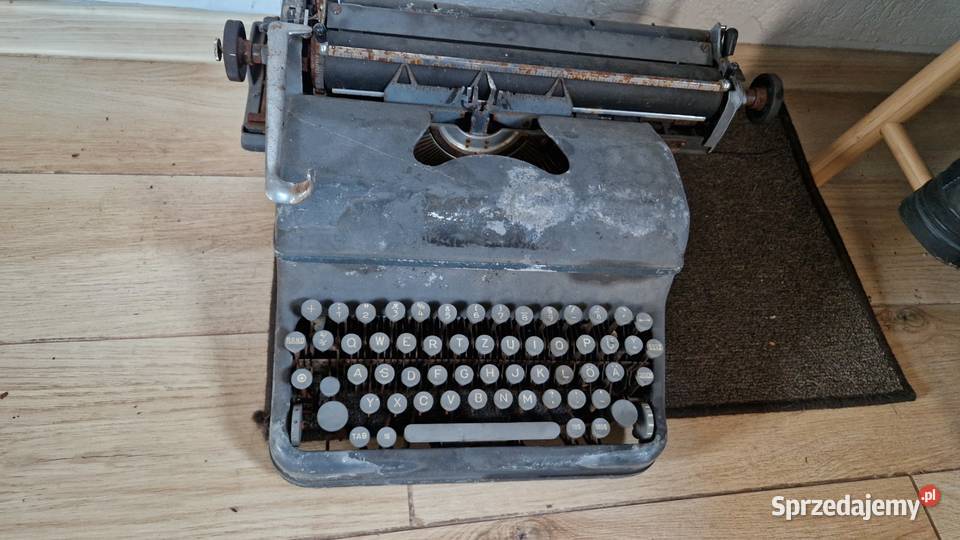 maszyna do pisania antyk niebieska