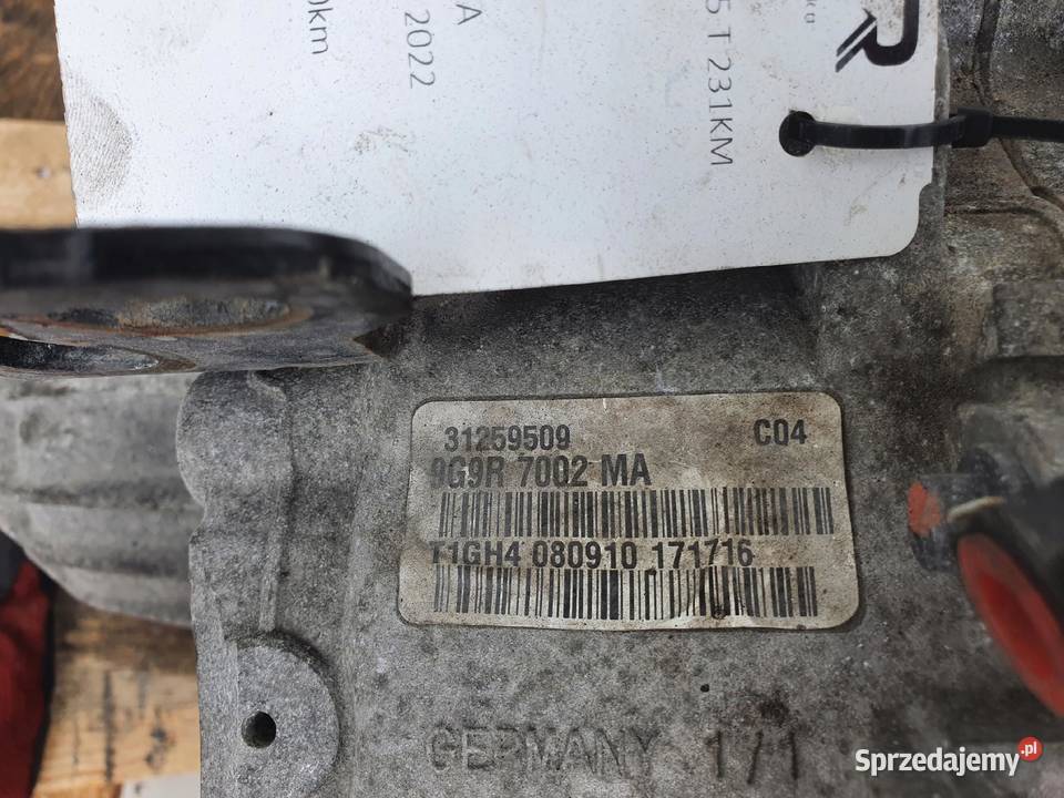 Volvo V70 III 24 D5 SKRZYNIA BIEGÓW 9G9R7002MA Skrzynie biegów manualne lubelskie Chełm