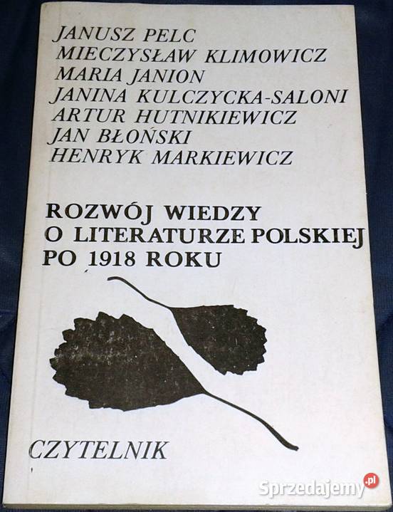 Rozwój wiedzy o literaturze polskiej 1918 roku Chełm sprzedam