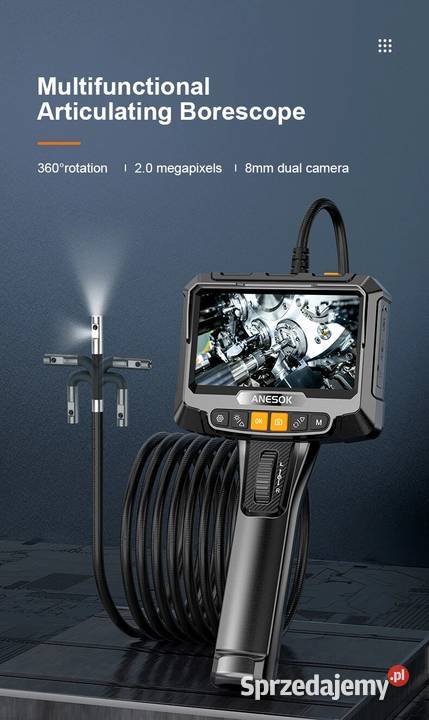 Kamera Inspekcyjna 360 Endoskop 2 kamery 85mm 2 Wrocław