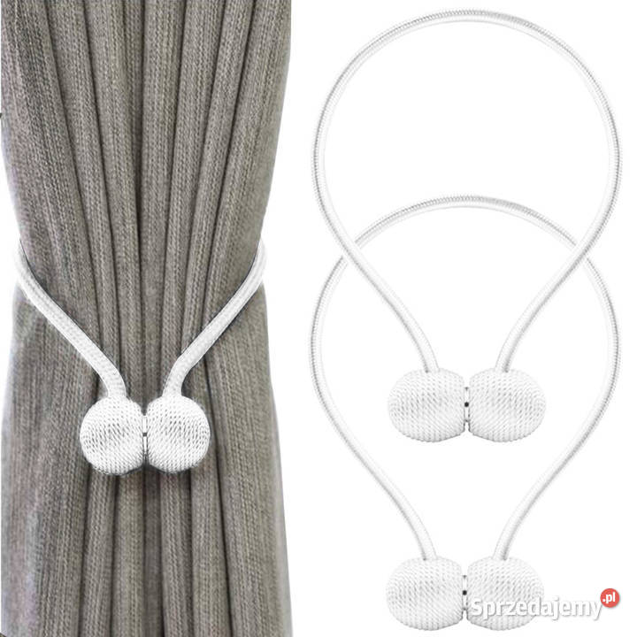 Magnetyczne upięcie do zasłon i firan białe sprzedam
