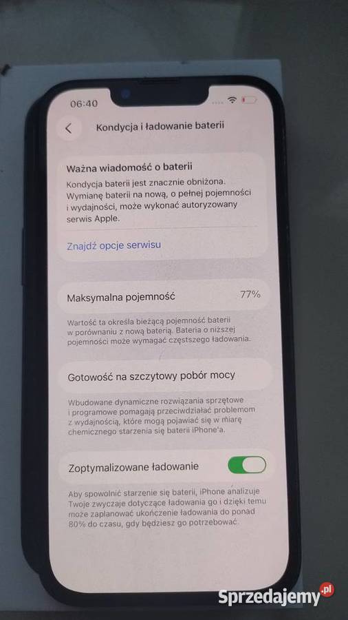 iPhone 13 77 kondycji ładowarka kabel Mielec
