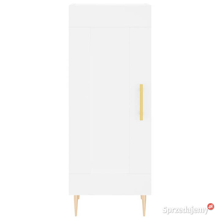 Wysoka szafka biała 345x34x180 materiał
