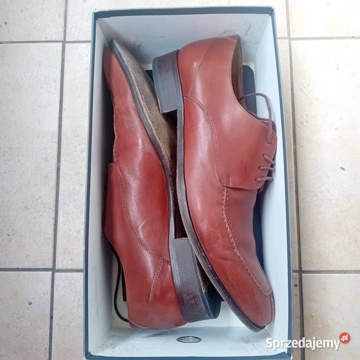 Półbuty skórzane męskie Sherwood rozmiar 445 Półbuty małopolskie