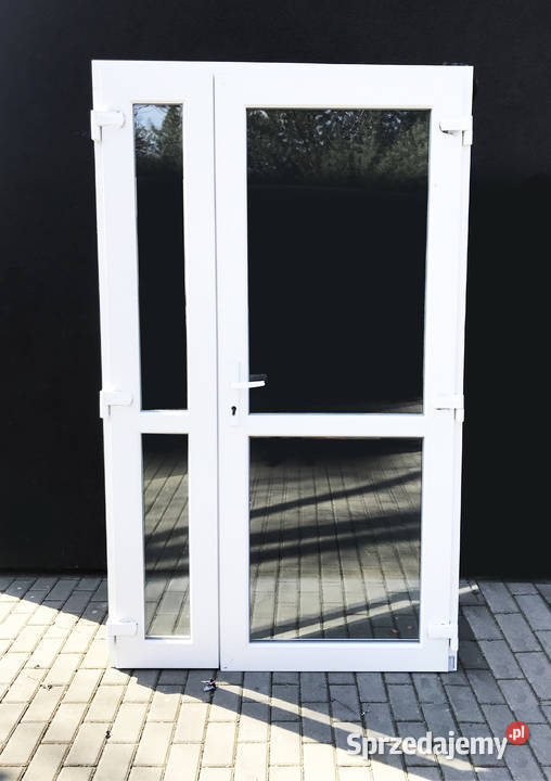 kolor BIAŁY DRZWI PCV 150x210 nowe szyba śląskie Wisła