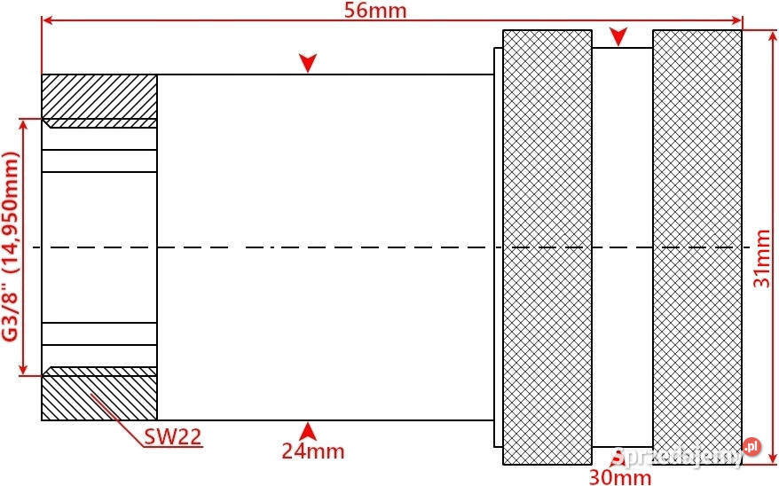 Szybkozłącze Hydrauliczne EURO GNIAZDO GW WEW 38 nieuszkodzony kujawsko-pomorskie Solec Kujawski