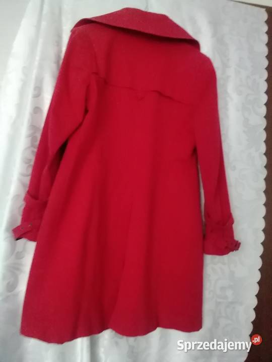 Płaszcz wiosenny czerwony Wiosenna/Jesienna