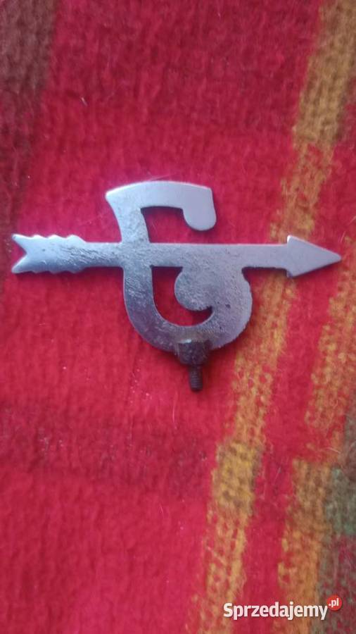 Stary kolekcjonerski emblemat rowerowy JANUS Szczebrzeszyn