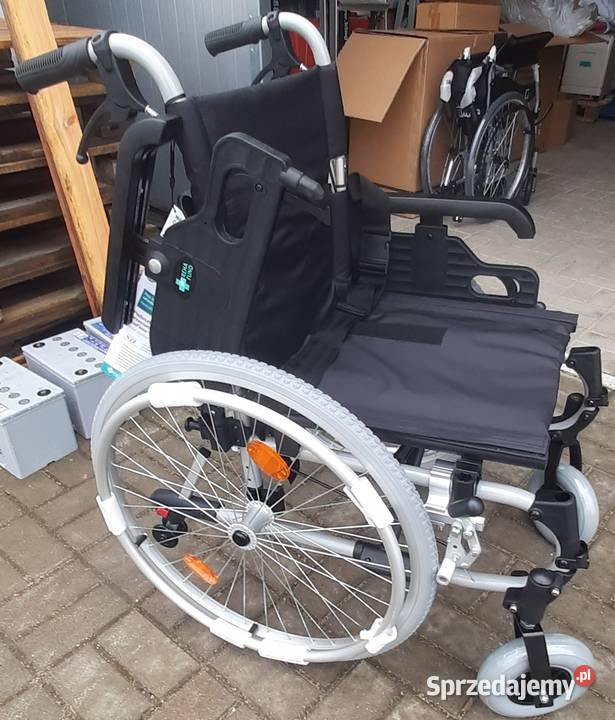 Wózek inwalidzki składany lekki rama aluminiowa Syców