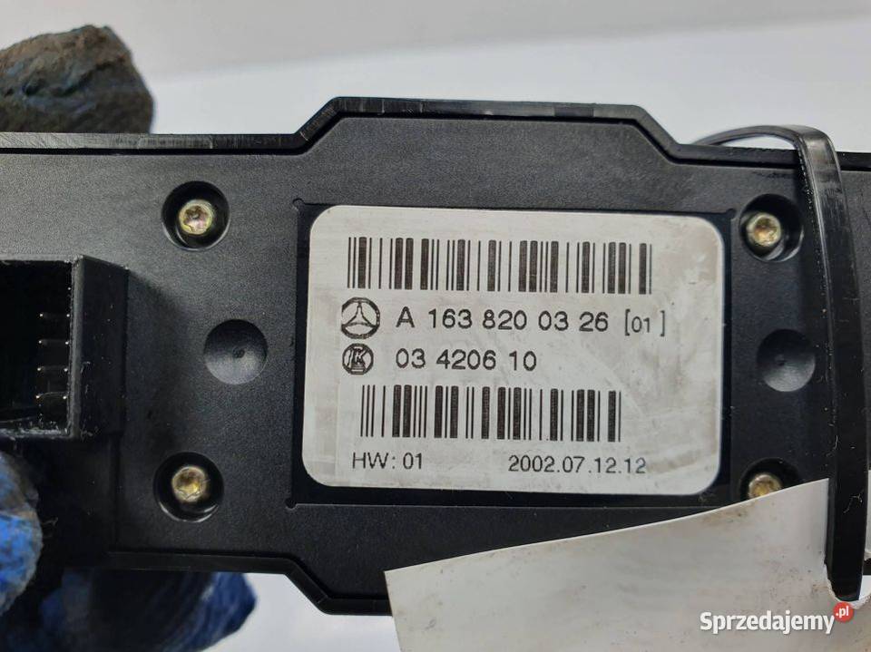 PRZYCISK MERCEDES ML W163 A1638200326