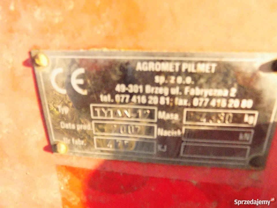 SPRZEDAM ROZRUTNIK OBORNIKA TYTAN 12 Markówka sprzedam