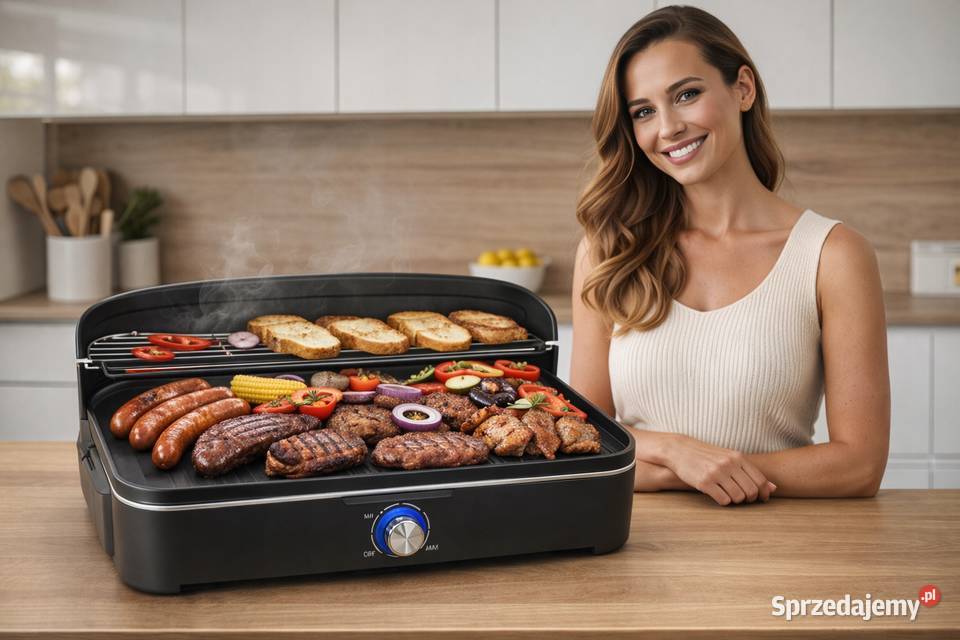 GRILL ELEKTRYCZNY 2W1 STOJĄCY STOŁOWY NA BLAT Skawina sprzedam