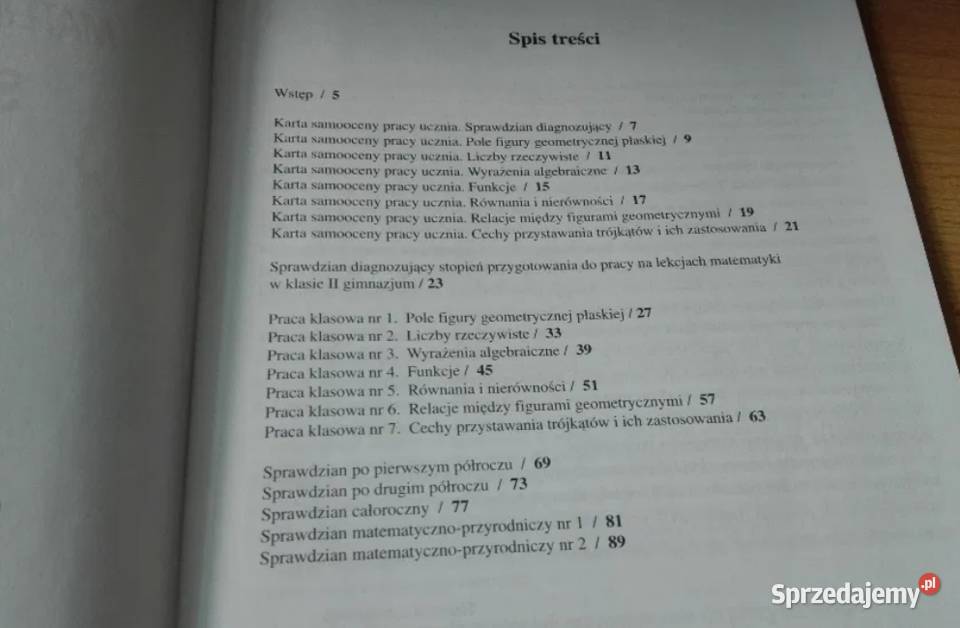 Matematyka krok kroku sprawdziany 2 gimnazjum Gdańsk