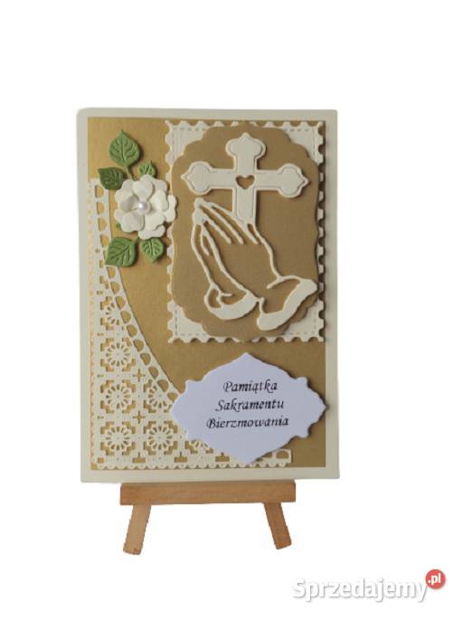 Kartki Pamiątka Bierzmowania B6 WZ1 Rękodzieło Poznań