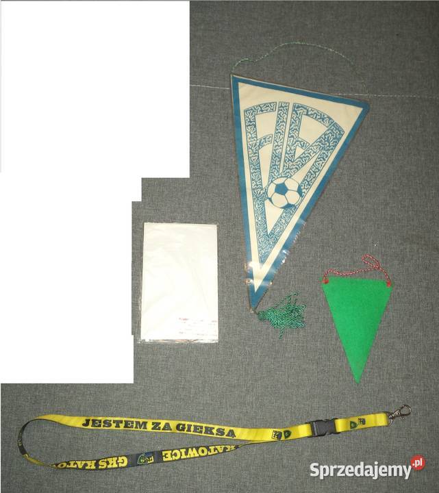 GKS Katowice proporczyk smycz piłka nożna Piekary Śląskie