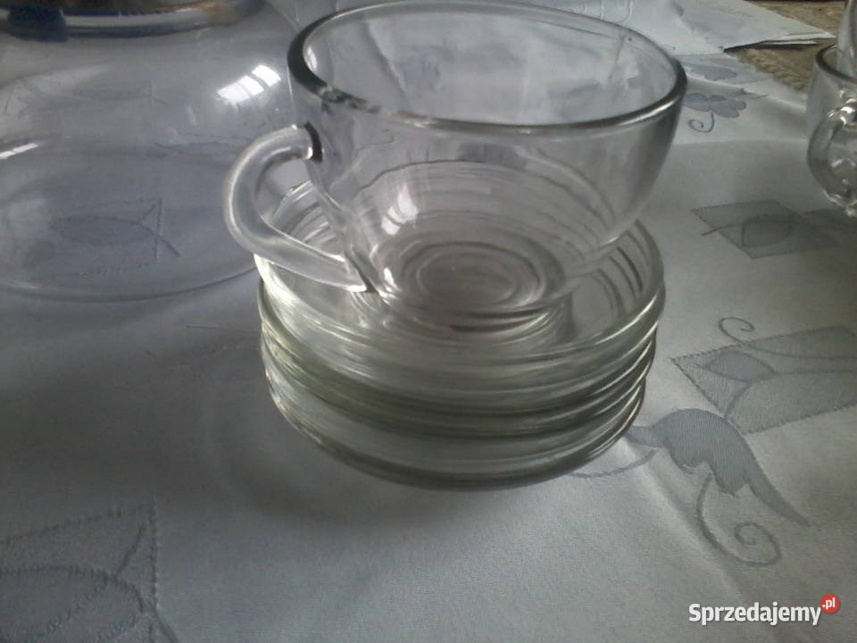 zestaw do kawy herbaty szkło dzbanek żaroodporny śląskie