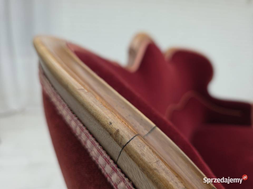 Lata 2030 XX wieku Duńska sofa dwuosobowa welur wielkopolskie Poznań