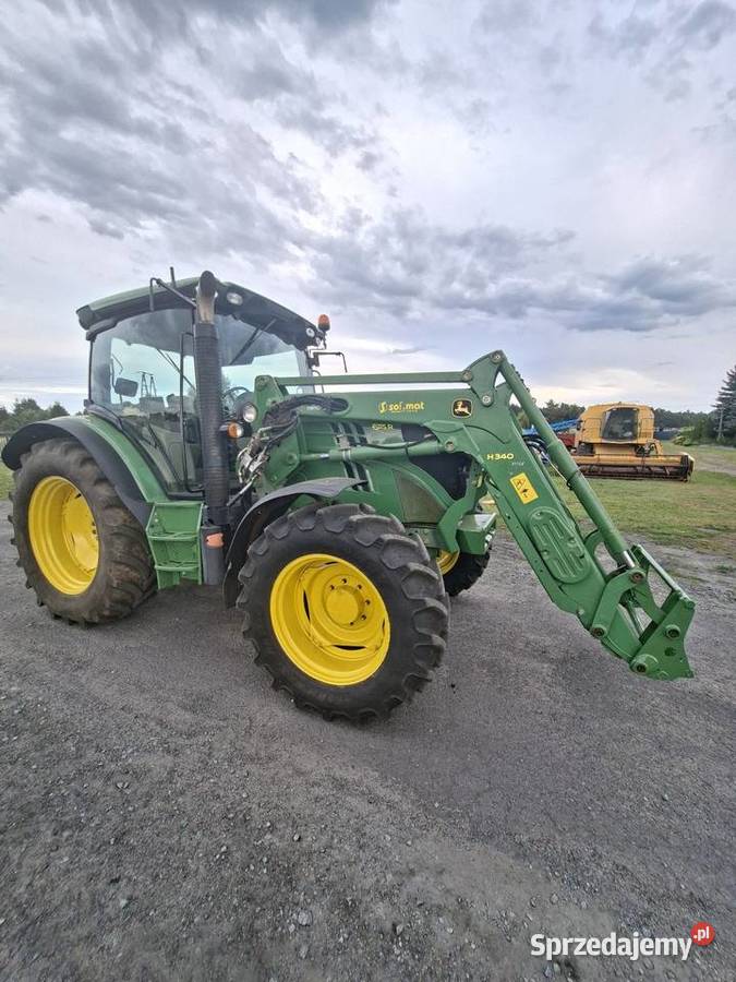 John Deere 6115r 14 r Z Turem JD H 340 moc 115 4 WOM 540/1000 obr. Czersk