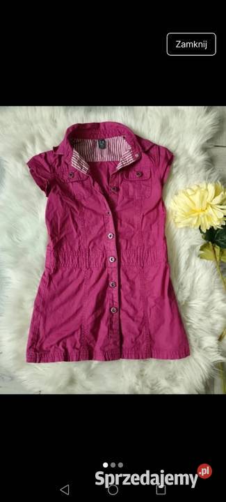 ZARA zapinana na guziki ogrodniczka bawełna Odzież Krosno