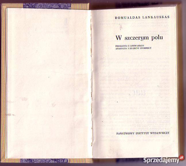 7906 W SZCZERYM POLU ROMUALDAS LANKAUSKAS Czyrna sprzedam
