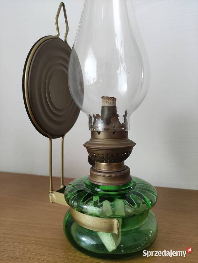 Lampa naftowa szklana śląskie Zawiercie sprzedam