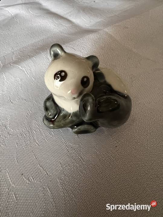 Porcelanowa vintage panda Porcelana i szkło Bytom