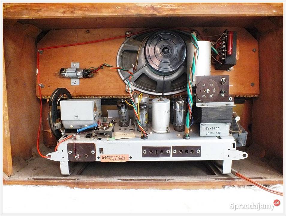 Stare lampowe Radio Sonneberg ILUMENAU 850 z lat