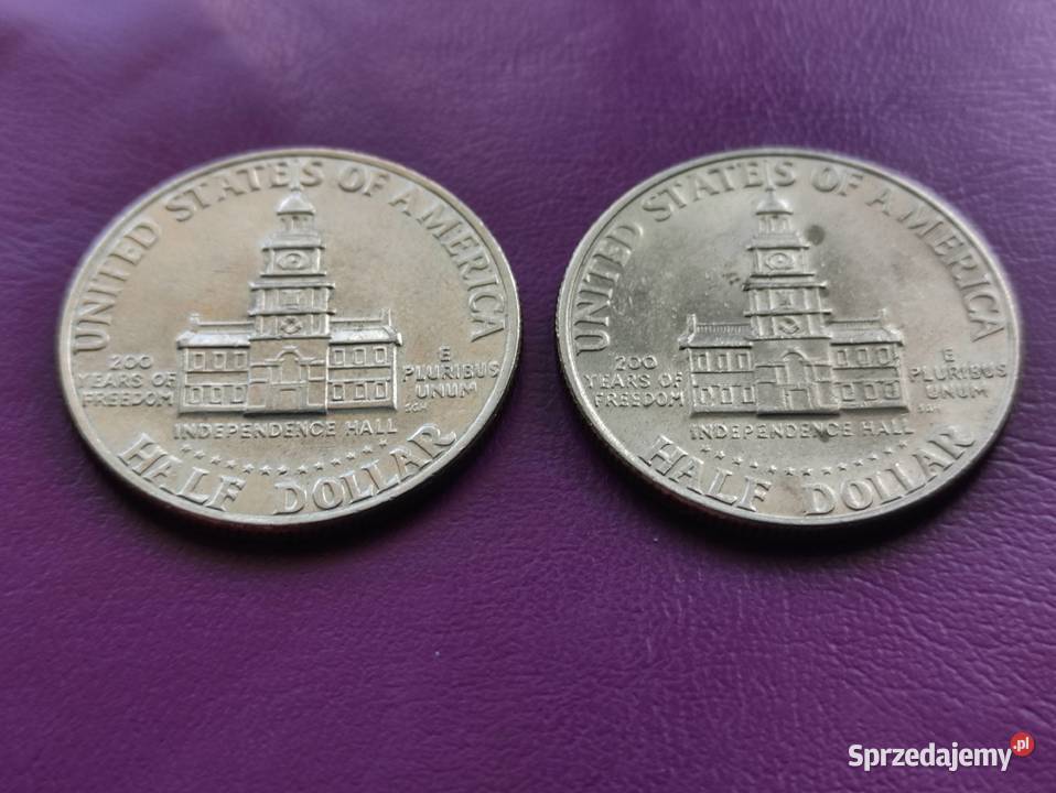 Monety 12 DOLARA 1976200 lat USAHALF DOLLARDwie Pruszków
