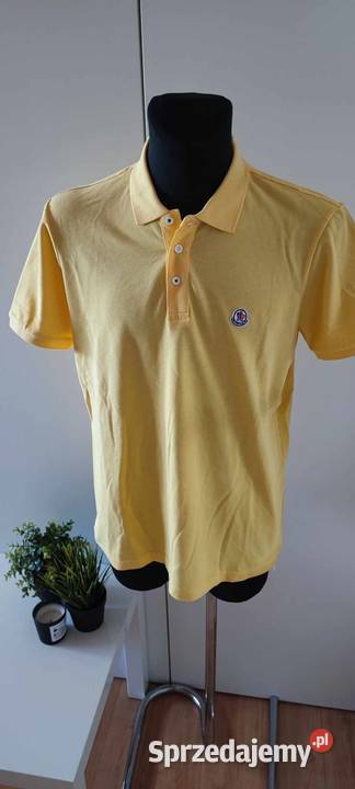 Żółta koszulka polo Moncler w rozmiarze XL Pozostałe Pozostałe Warszawa