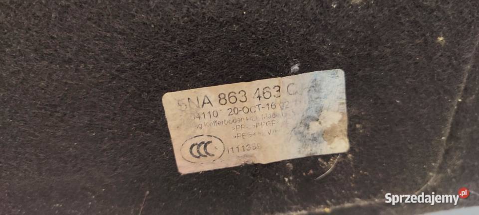 VW TIGUAN II PODŁOGA BAGAŻNIKA 5NA863463C