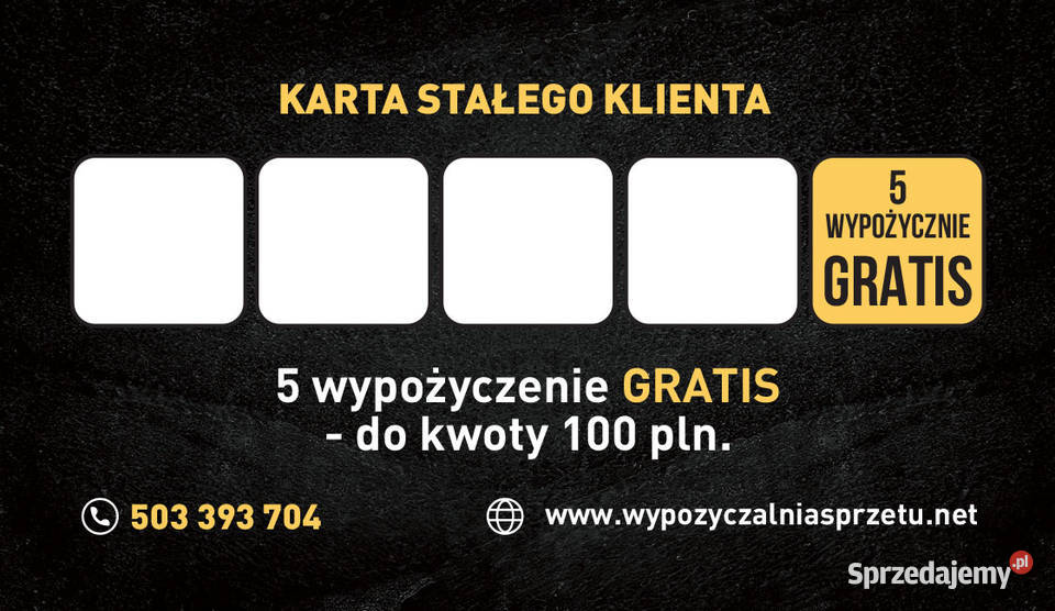 Wyanajem sprzętu budowlanego ogrodniczego i Pozostałe usługi